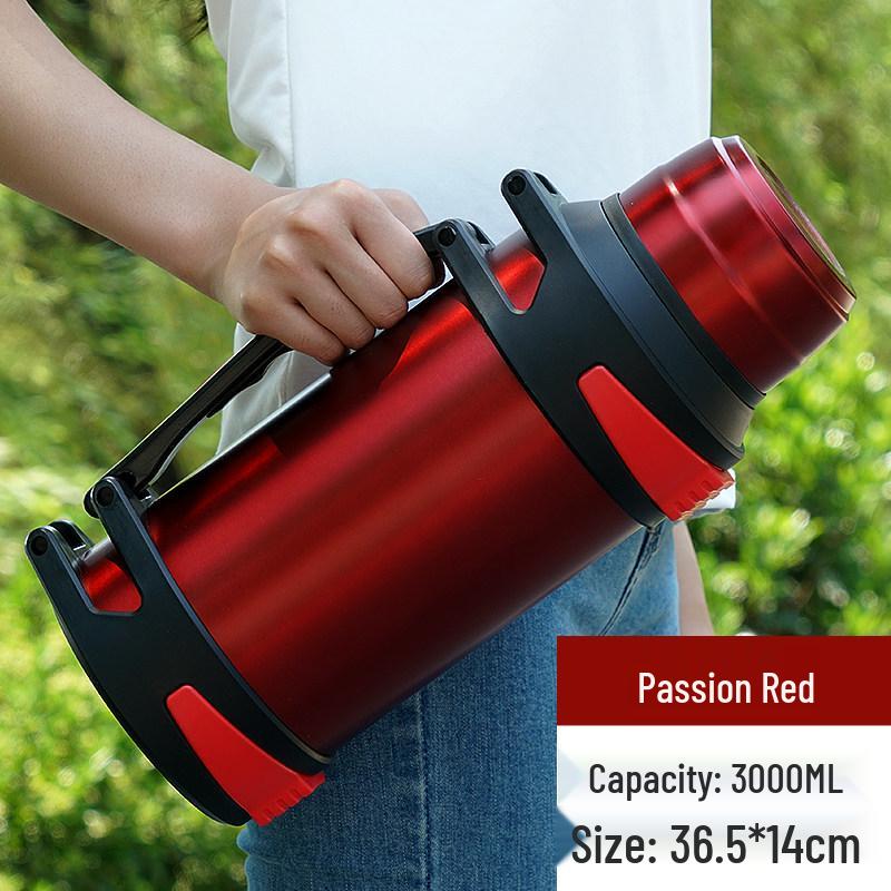 304 Stainless Steel 5L Thermos Flask - Large Capacity, Portable for Men & Women, Outdoor Car Use, Household Hot Water Bottle