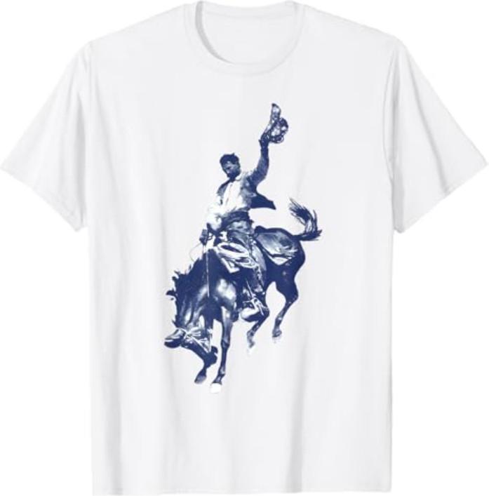 

Cowboy Rodeo Horse Western Country Vintage Bronco Riding T-Shirt Unisex T-Shirt M