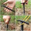 Outdoor Camping Tent Accessories Spiral Plastic Ground Nail 14.5cm Length Stake for Canopy Awning Tarpaulin Camping Hiking