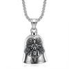 Angel Ride Motorcycle Bell Pendant Biker Hip Hop Rock Metal Punk Ride Party Accessories Trend Amulet Jewelry Gift