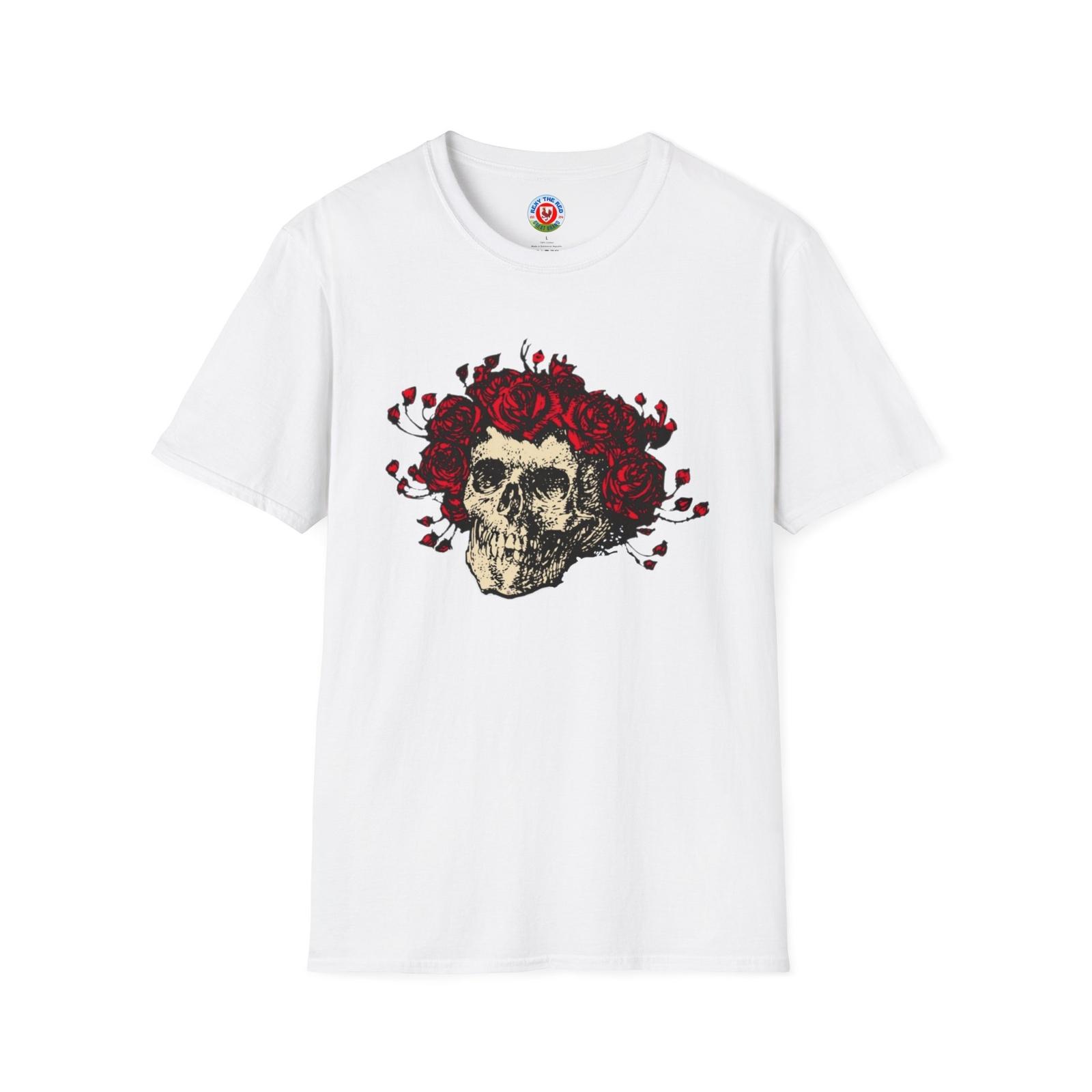 SKULL & ROSES DEAD Unisex Softstyle T-Shirt S