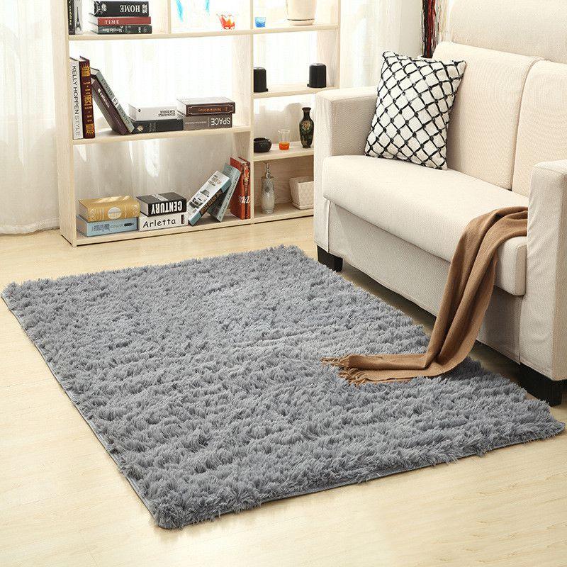 Luxuriously Soft Fluffy Rug With Anti-slip Backing Perfect For Living Room And Bedroom