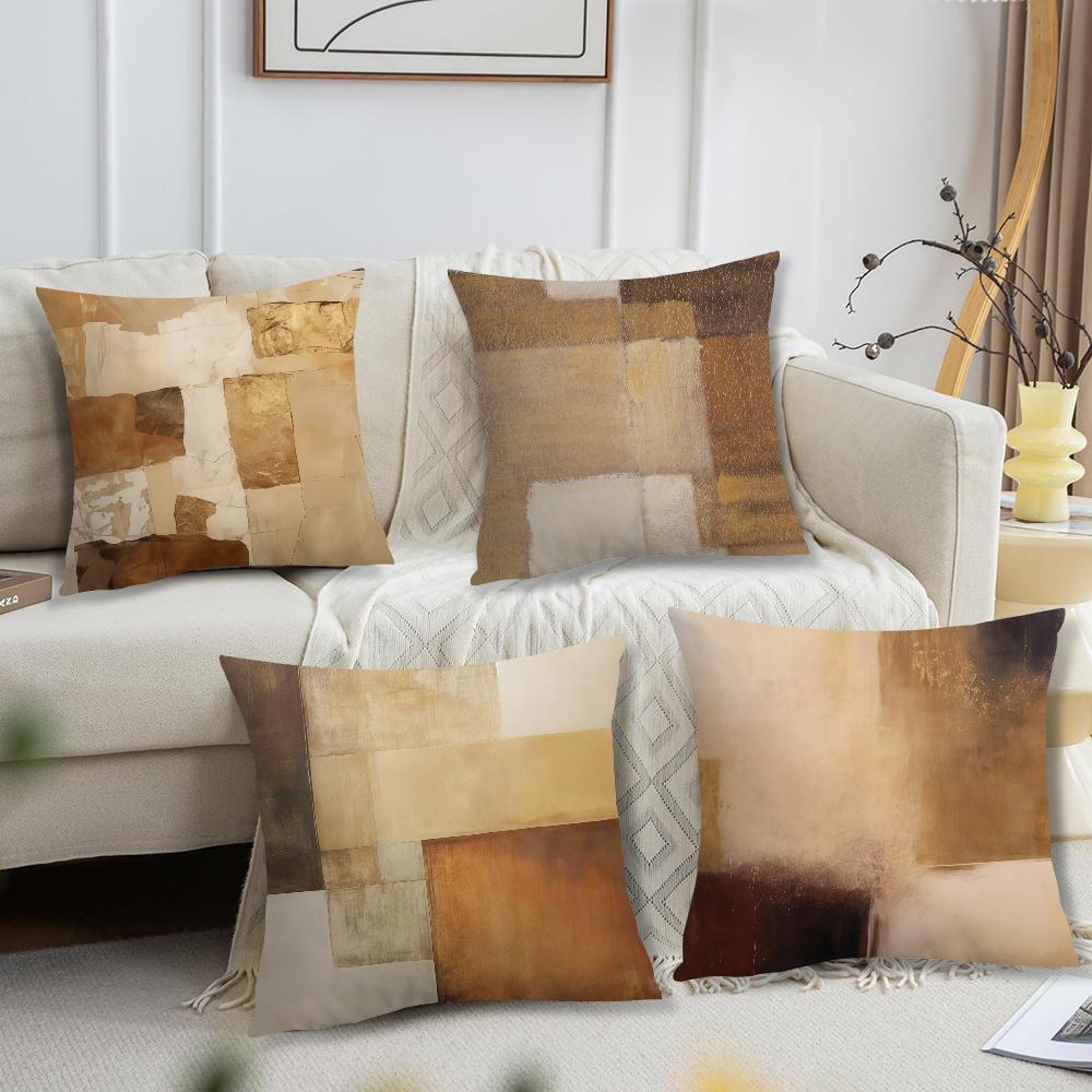 Helenal Unisex Abstract Modern Art Cushion Cover For Pillow Printing Sofa Decoration Home Car Room Coffee Shop Office Nordic Simplicity