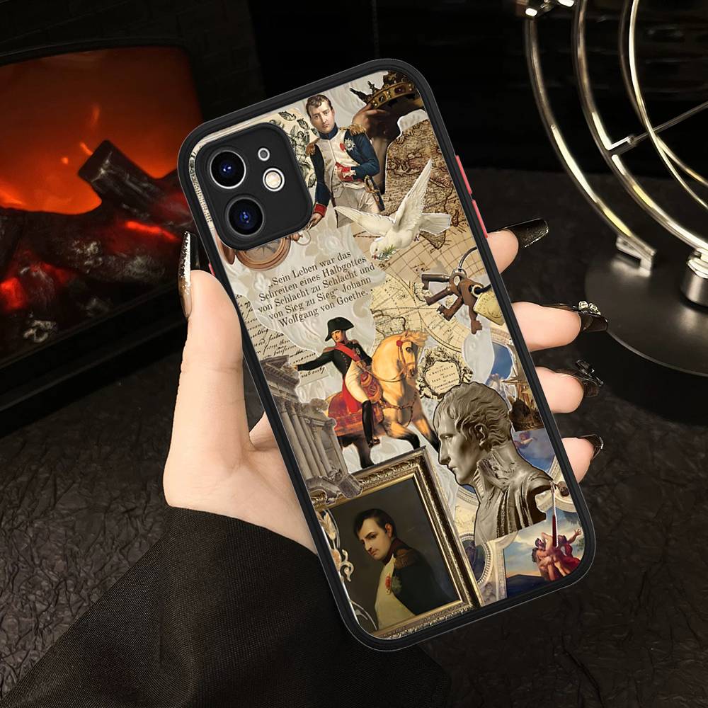 

Napoleon Bonaparte Art Phone Case For IPhone 16 15 14 13 12 11 Pro Max 7 8 6 6s Plus Matte Cover iphone X
