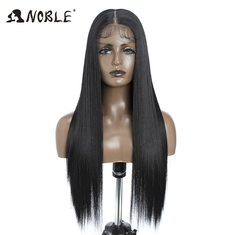 Noble Synthetic Lace Front Wig 30Inch 13X7 Straight Lace Wig Blonde Ombre Glueless Wigs For Women Cosplay Lace Wig Synthetic