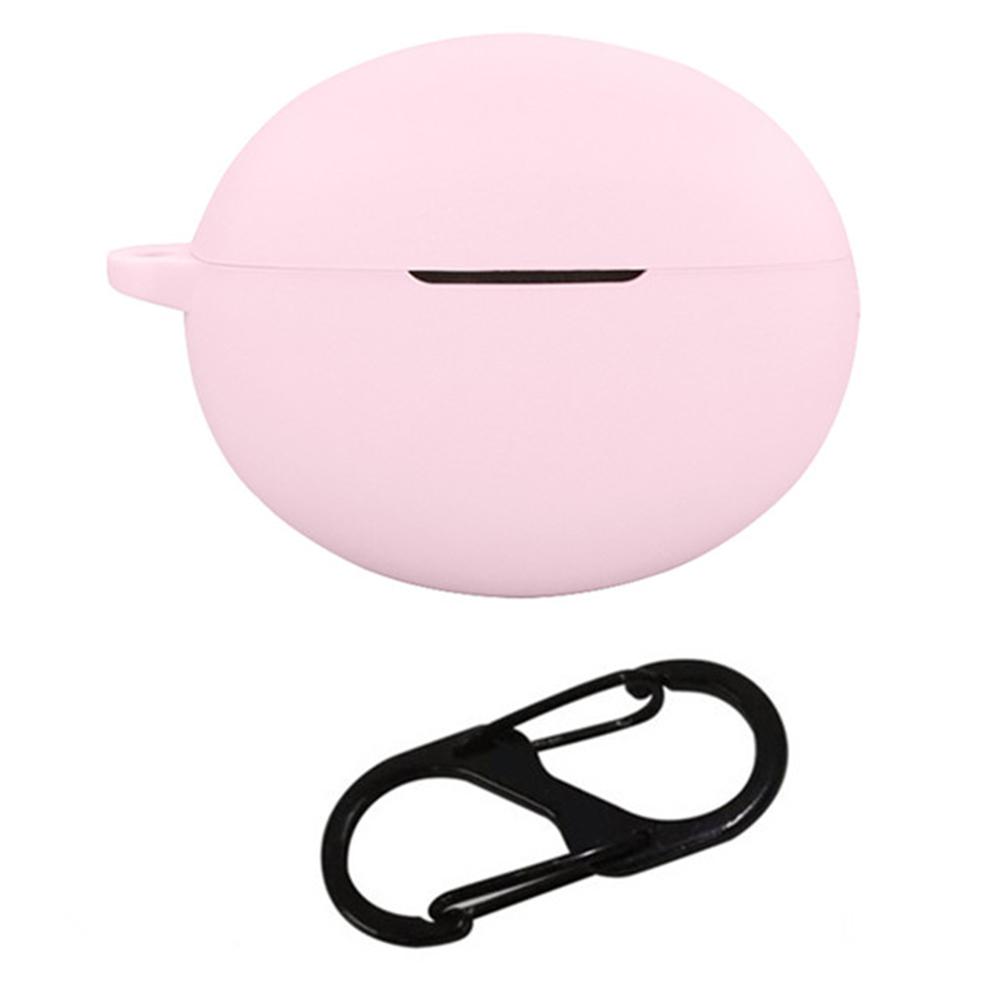 For Oppo Enco X3 Charging Case Cover Bluetooth-compatible Earbuds Soft Silicone Cover with Anti Lost Buckle