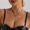 Y2K Necklaces Heart Pendant Choker For Women Multilayer Neck Collier Party Jewelry Gift