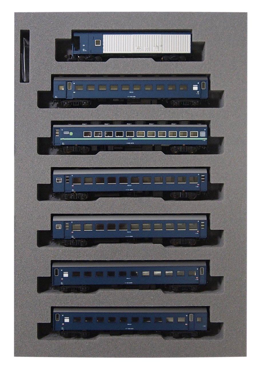 

KATO N Gauge 43 Series Night Express Hakkoda Базовый набор Железнодорожная модель Пассажирский вагон 7-вагонный 10-1235