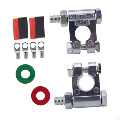 2x Battery Terminal Connector Terminals Clamp Simple Installation Ends for