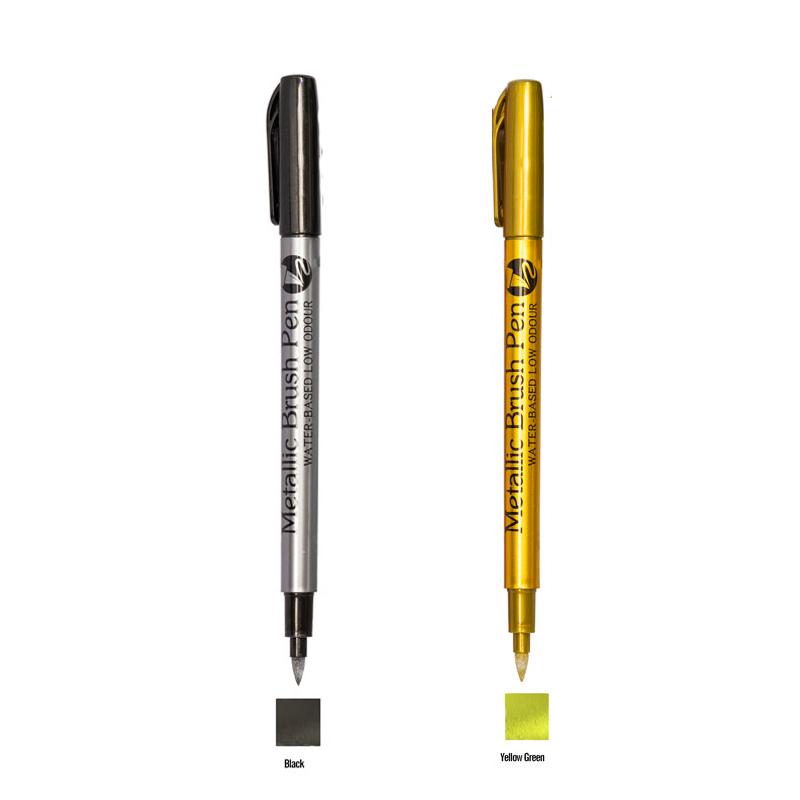 Color Metallic Markers Pen Paint Pens for Black Paper Glass Rock Painting Halloween Pumpkin Scrapbook Album