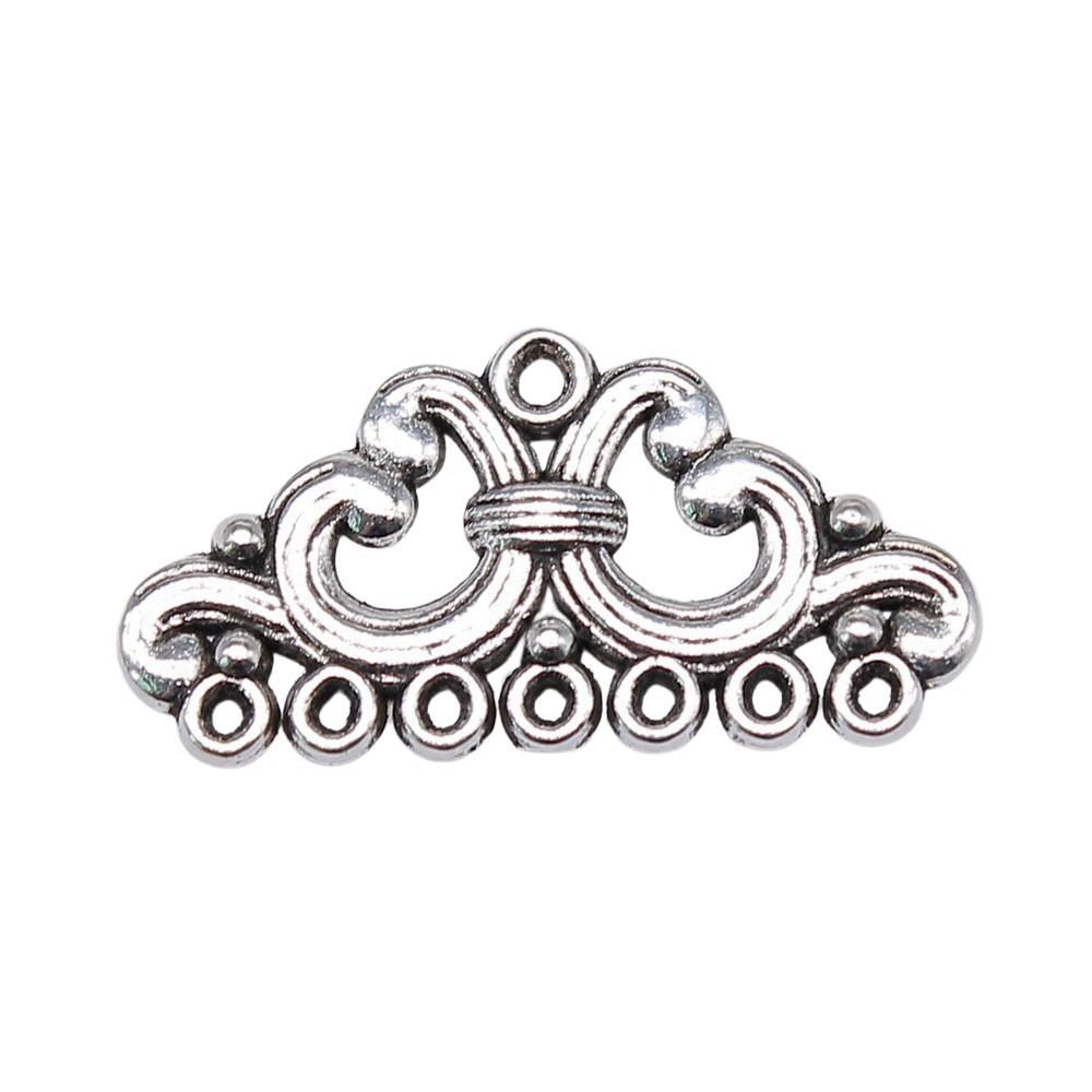 Geometric Flower Multi Loop Connectors Metal Links For Earrings Accessories Parts
