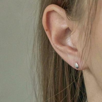 Aora BASIC MINI OVAL STUD EARRING #0015