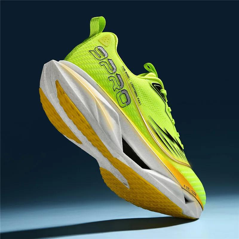 

2025 Autumn New Men s and Women s Breathable Running Shoes Full Palm Carbon Plate Shock Absorbent Sports Running Shoes 44