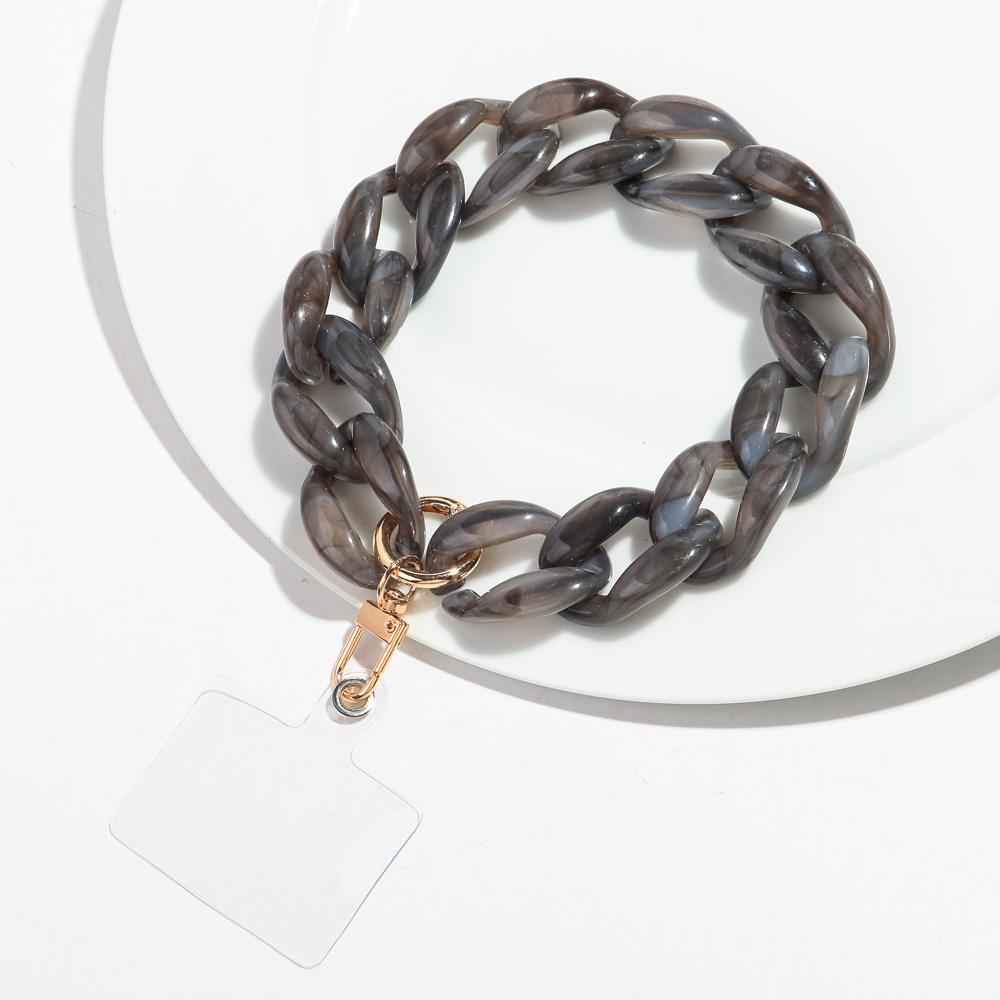 Trendy Chunky Link Acrylic Phone Chains for Women Colorful Mobile Phone Chain Strap Lanyard Jewelry Anti-Lost Accessories Gifts