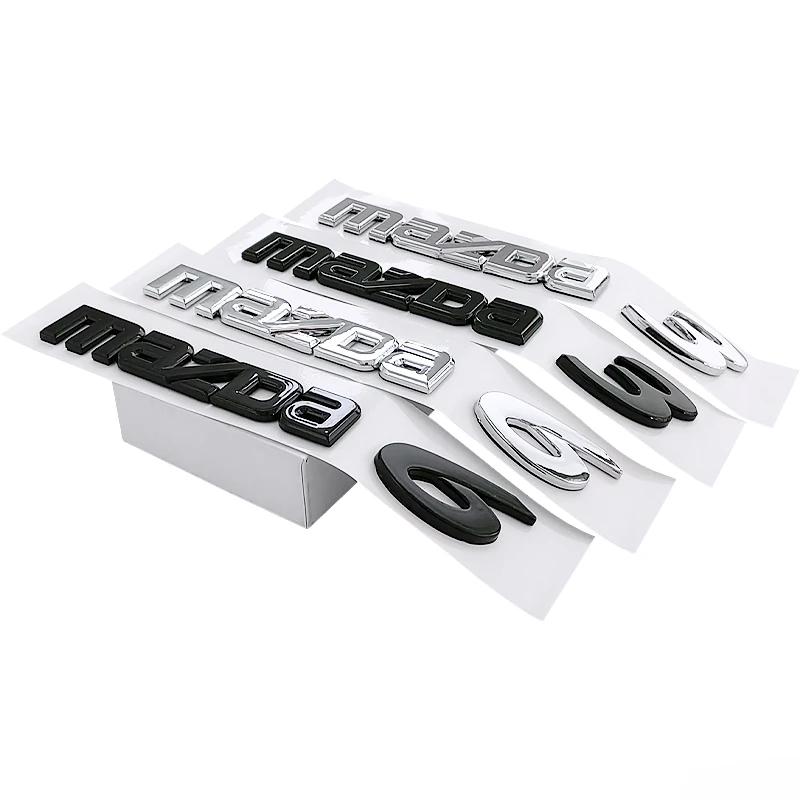 For Mazda 3 6 Tail Nameplate ABS Plastic Car Trunk Rear Logo Stickers Letter Decals Decorative Badge Auto Modified Accessories h5