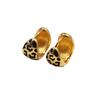 Elegant Leopard Print Ear Cuff and Round Stud Earrings - Stylish, Versatile, High-End Accessories for Women