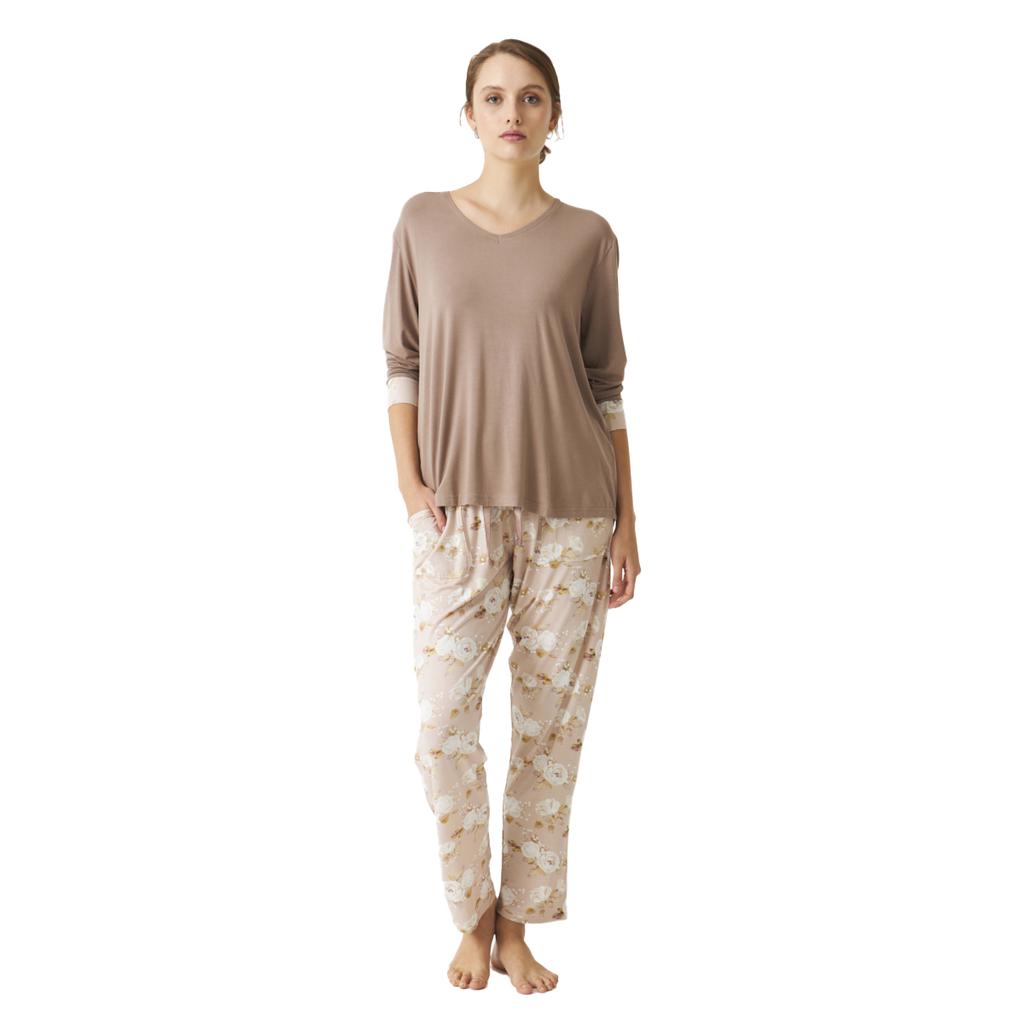 Pijama manga larga modal fino JJB2 para Mujer