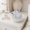 Santorini Inspired Desk Organizer Santorinistyle Catchall Bowl, Catch All Tray Organizer, Greek Island Desktop Decor, Shell Elegant Ring And Bracelet