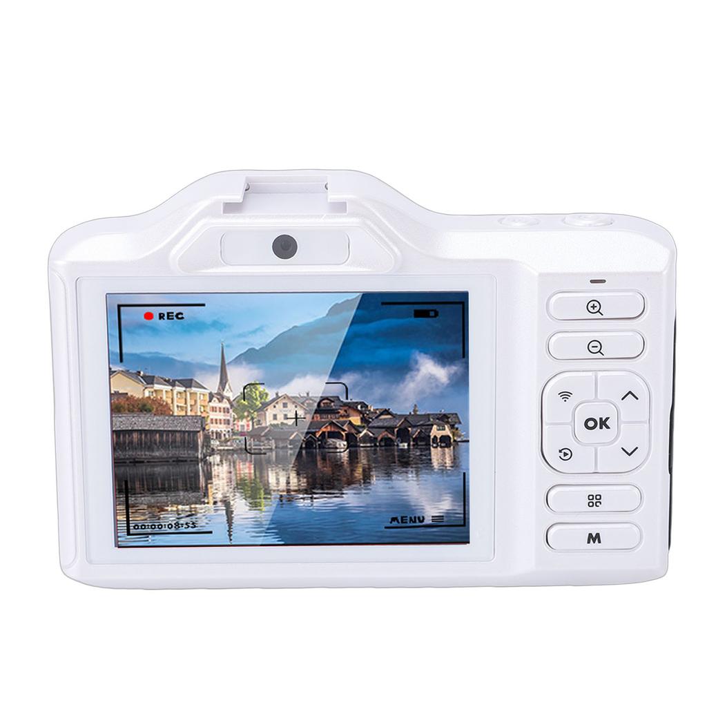 4K 64MP Camera for Photography WiFi Camera with Auto   Dual Camera 18X Digital Zoom 1200mAh Battery for Travel