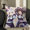 Cute Nekopara Personalized Picture Text Home Decorative Pillows Household Gifts 45X45Cm