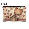 Aufbewahrungstasche Katze Aufdruck Tasche, mit Glattem Reißverschluss, Verdicktes Polyester Hochdichtes Gewebe Kosmetik Mehrzweck Federmäppchen Reise Toilettenartikel Reißverschlussbeutel