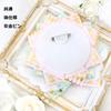 G Trigger Itasha Rosette with Wings for Can Badges, Angel Design, 57mm and 58mm, Perfect for Itasha Bag Decorations, Handmade Rosette with Ribbon,