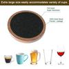 Drinks Absorbent Non-Slip Coaster Set Protect Tabletop from Stains Scratches