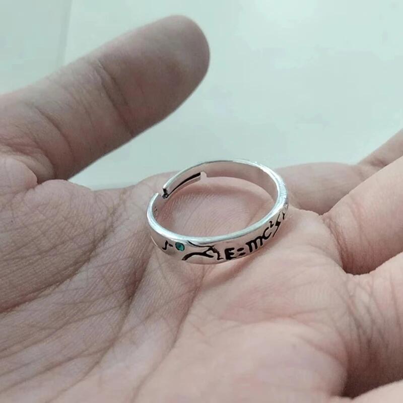 Anime Dr.Stone Anneau Ishigami Senkuu Cosplay Bague Ouverte Réglable Unisexe Bijoux Accessoires Props Cadeaux d'Anniversaire