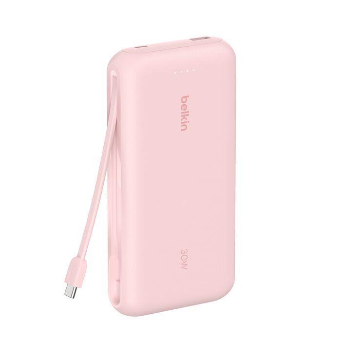Power bank - belkin - boostcharge - 20000mah - power delivery 30w - rosa