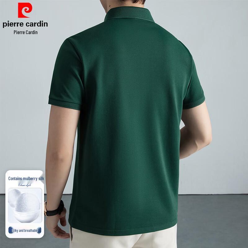 Pierre Cardin Men's Silk Blend Anti-bacterial Cooling Polo Shirt