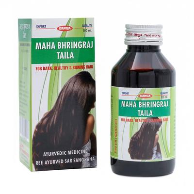 Maha Bhringaraj Taila: olej pro tmavé, zdravé a lesklé vlasy (100 ml), Maha Bhringraj Taila,ceuticals