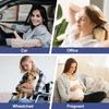 BYMECOST Lumbar Support Pillow For Car, Memory Foam Car Seat Back Support Pillow For Driving, Back Cushion With Strap For Pain Relief, Ergonomic Back