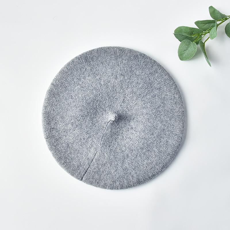 Factory Solid Beret Cap Spring British French Artist Style Elegant Painter Winter Women Knit Custom Wool Beret Hat