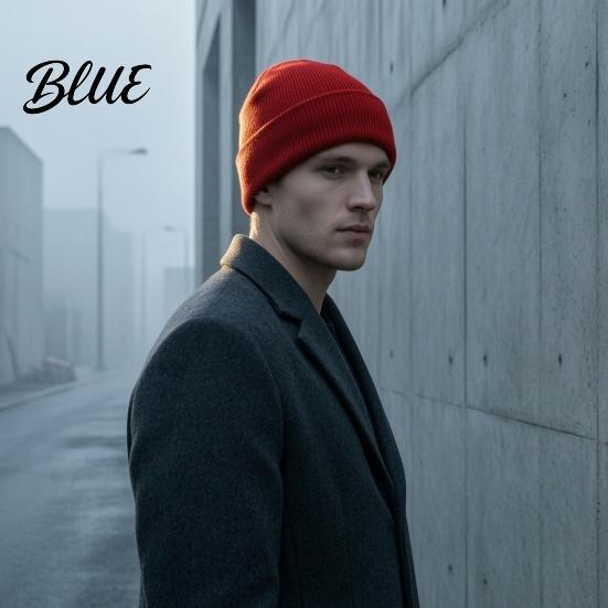 Casual Outing Hat Knitted Winter Hat Unisex Thick Thermal Skull Cap Cozy Windproof Soft Polyester Warm Knit for Men Women Outdoor Hiking Jogging