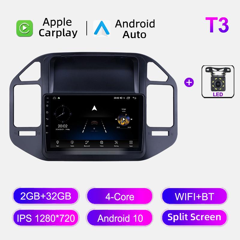 Carplay For Mitsubishi Pajero V73 V77 V68 V75 2008-2011 Car Radio Stereo Multimedia Player Android GPS Navigation WIFI Autoradio