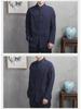 Herren Retro Chinesischer Stil Leinen Langarmhemd