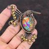 Multi Copper Turquoise Pendant Copper Wire Wrapped Gemstone Pendant Handmade Jewelry Brand New Pendant Bird Pendant Copper Jewelry For Gift
