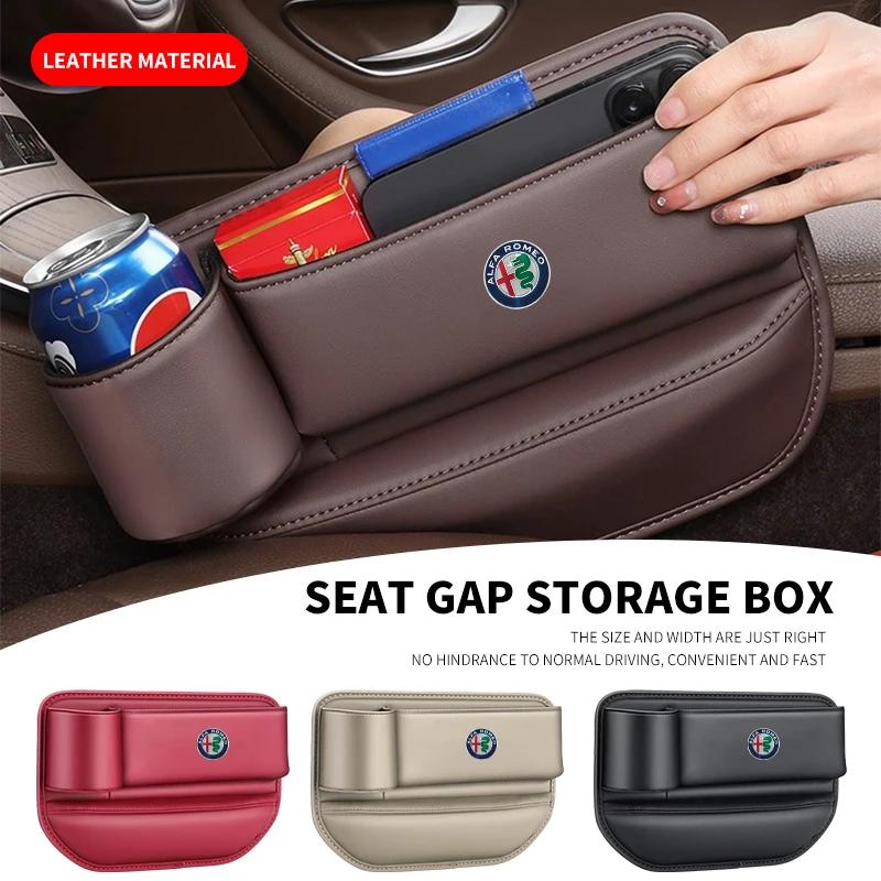 Organizzatore per Fessure del Sedile dell'Auto Scatola Portaoggetti Multifunzione Per Alfa Romeo Giulia Stelvio Giulietta 156 159 147 Mito Tonale Brera Disco MV8
