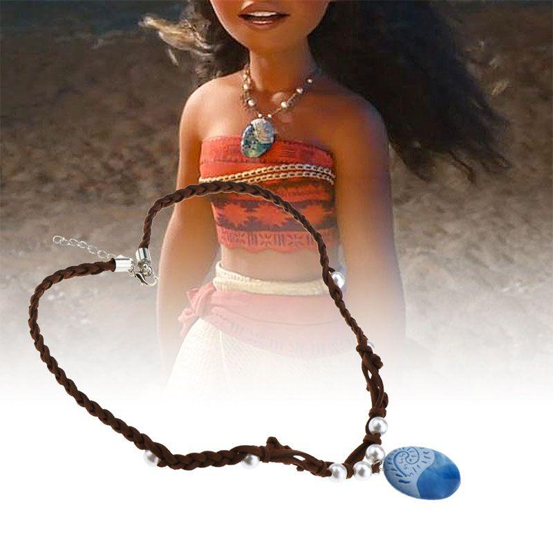 Costume Necklace Moana Cosplay Props Princess Heart Of Te Fiti Necklaces Girl