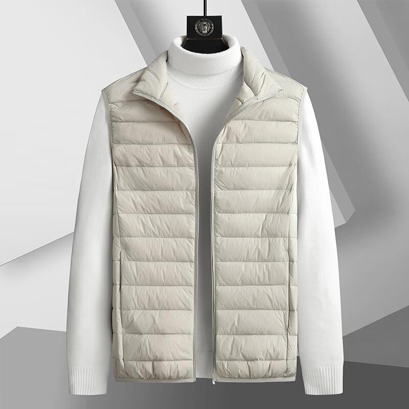 Men's Lightweight Plus Size Stand Collar Duck Down Vest