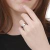Diamond Inlaid Stainless Steel Couple Rings: European American Fashion Titanium Finger Jewelry