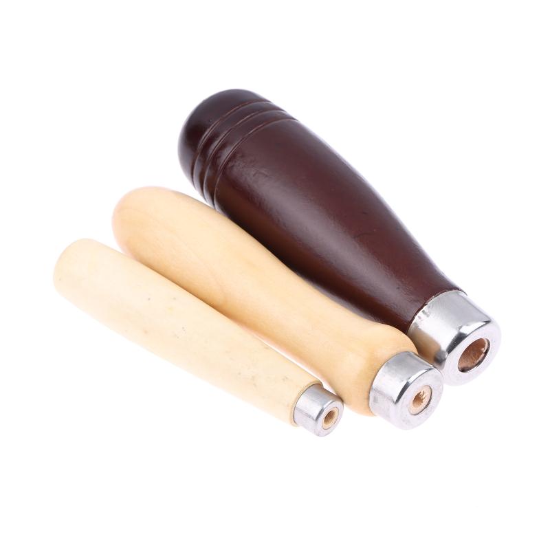 2Pcs/Lot Wooden File Handle Replacement For Woodworking File Craft Polishing Hand Tool Hardware File Handle