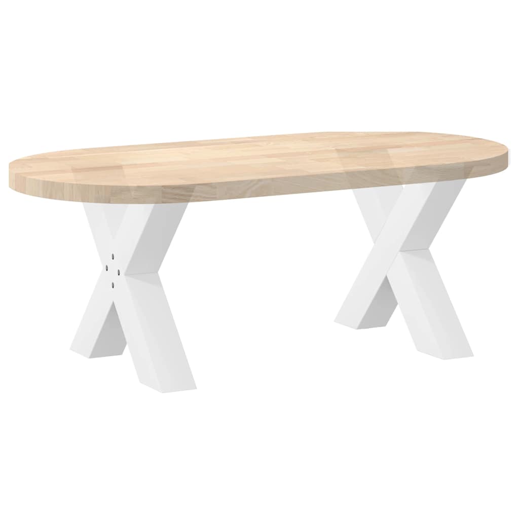 Vidaxl Nogi Do Stolika Kawowego, 2 Szt., Białe, 50X(42-43) Cm, Stal