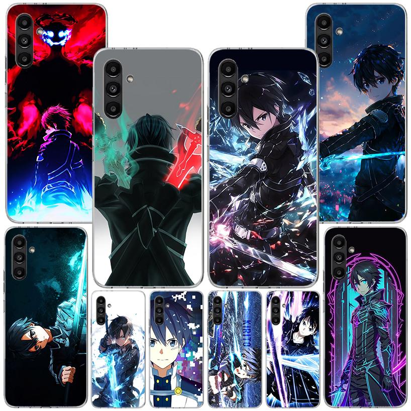 Sword Art Online Kirito Phone Case For Samsung Galaxy A17 A16 A15 A14 A13 A57 A56 A55 A54 A53 A37 A36 A35 A34 A33 A26 A25 A24 A2