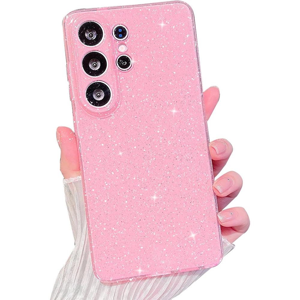 Glitter Case For Samsung Galaxy S26 Ultra S2 Plus S24 S23 A A1 G Cute Aesthetic Bling Women Girls Phone Cover Accessories