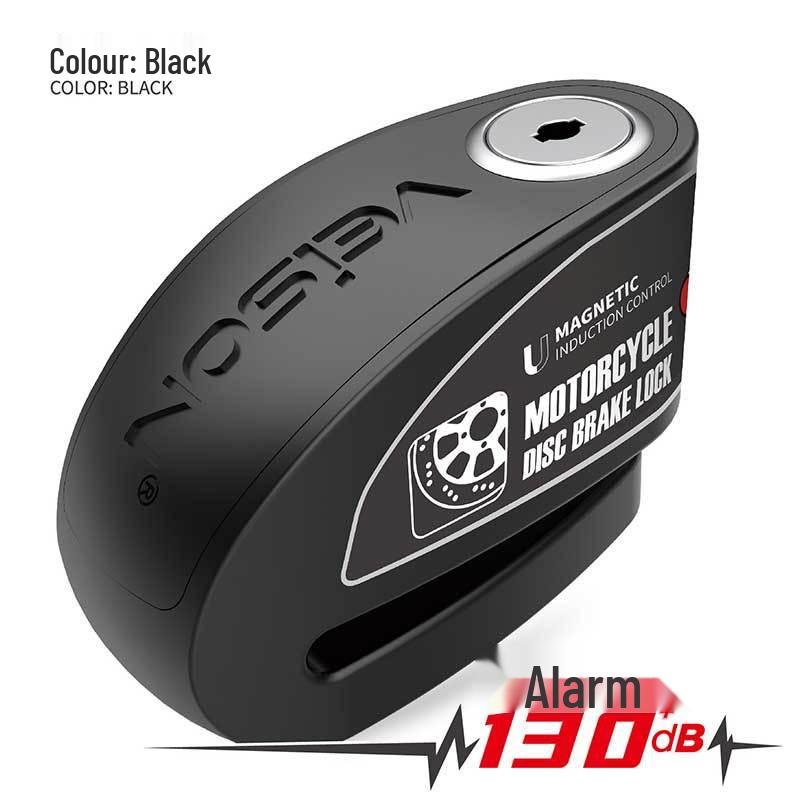 VEISON 2022 Motorcycle Anti-theft Alarm Lock, Waterproof Electric Vehicle Disc Brake Lock