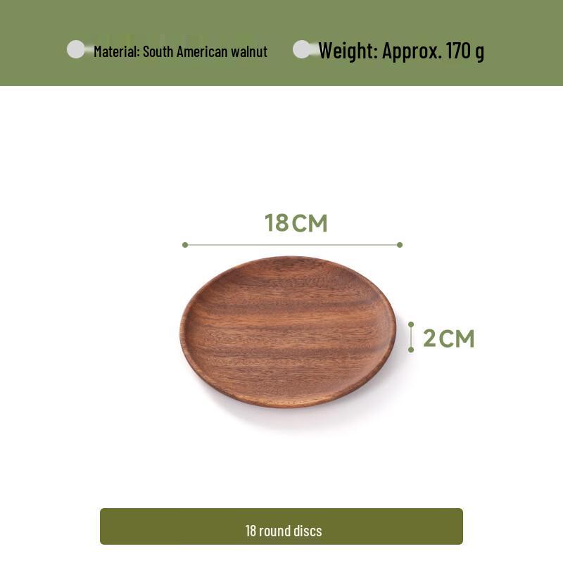Walnut Wood Round Serving Dish