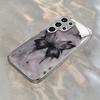 Creative Ink Butterfly Electroplated Silver New Phone Case for  Samsung Galaxy S26 S25 S24 S23 S22 S21 and other models
