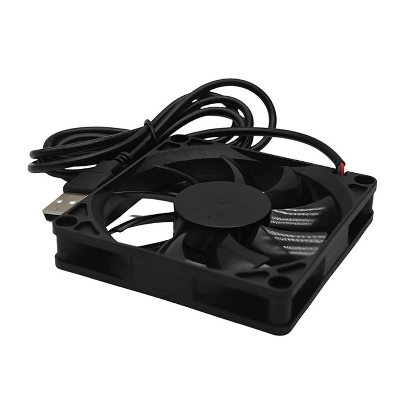 USB-betriebener 80mm Computerlüfter mit Gleitlager, geräuscharmer Betrieb für Desktop-PC, elektronische Geräte