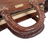 Kate Spade New York Croco Embossed Handbag Leather Brown Women Used